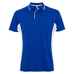 Montmelo Sport Poloshirt Unisex, royalblau / weiß, 3XL