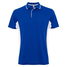 Montmelo Sport Poloshirt Unisex, royalblau / weiß, L