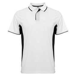 Montmelo Sport Poloshirt Unisex, weiß / schwarz, 2XL