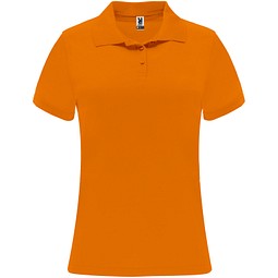 Monzha Sport Poloshirt für Damen, Fluor Orange, L
