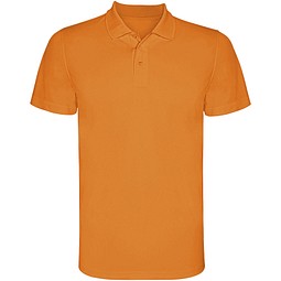 Monzha Sport Poloshirt für Kinder, Fluor Orange, 4