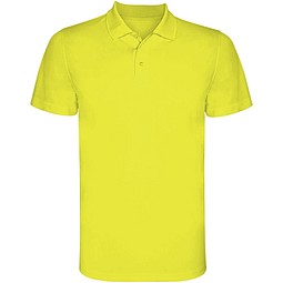 Monzha Sport Poloshirt für Kinder, Fluor Yellow, 4