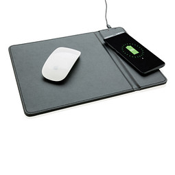 XD COLLECTION Mousepad mit Wireless-5W-Charging Funktion, schwarz