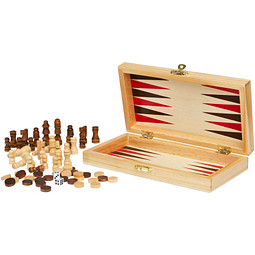 Mugo 3-in-1 Spieleset aus Holz, natur