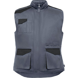 Multipocket Arbeitsweste Armada in Farbkombination, L, bleigrau/schwarz
