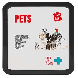 MyKit Erste Hilfe Set für Haustiere, schwarz