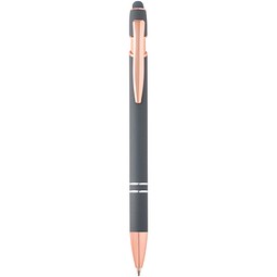 Nanna Kugelschreiber mit Roségold Finish (blaue Mine), Twilight Grey
