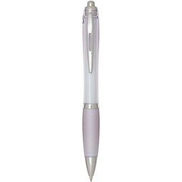 Nash RCS Kugelschreiber aus recyceltem Kunststoff mit farbigem Schaft und Griffzone (blaue Tinte), fliederfarben