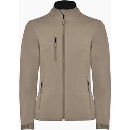 NEBRASKA WOMAN Softshell-Jacke, S, DARK SAND