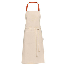 Nia 200 g/m² Schürze aus recycelter Baumwolle, Brick