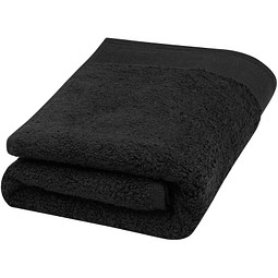 Nora 550 g/m2 Baumwollhandtuch, 50 x 100 cm, schwarz
