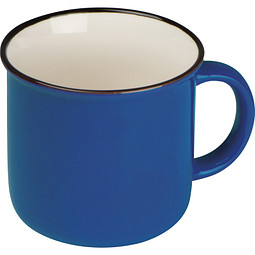 Nostalgietasse aus Keramik, 350ml, blau