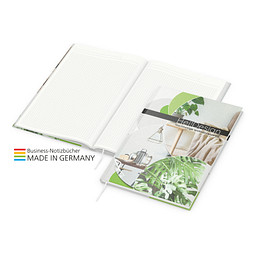 Geiger-Notes Note-Book green+blue Notizbuch A4, Natura Recycling, inkl. Druck