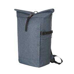 Notebook-Rucksack CIRCLE L, blau-grau meliert