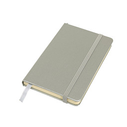 Notizbuch ATTENDANT im DIN-A6-Format,silber