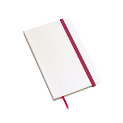 Notizbuch AUTHOR im DIN-A6-Format,pink, weiß