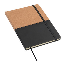 Notizbuch CORKY im DIN-A5-Format,braun, schwarz