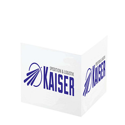 Notizquader, 10 x 10 x 10 cm, Standarddruck