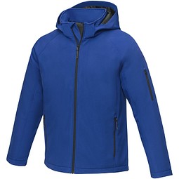 Notus wattierte Softshell Herrenjacke, blau, XL