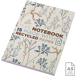 Novella Austen A5 Softcover Notizbuch aus Recyclingmaterial – 100 Blatt, elfenbeinweiß