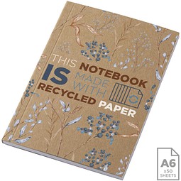 Novella Austen A6 Softcover Notizbuch aus recyceltem Kraftpapier – 50 Blatt, natur