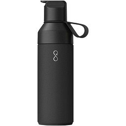 Firmengeschenk Trinkflasche Ocean Bottle GO – schwarz – mit 48h Express-Druck 500ml isolierte Edelstahl-Trinkflasche