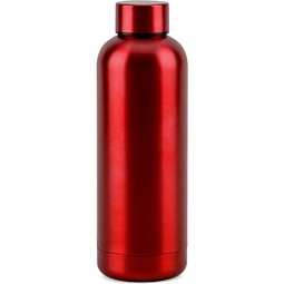 ODIN METTALIC. Flasche aus 90% recyceltem Edelstahl 550 mL, Rot