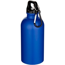 Oregon 400 ml matte RCS-zertifizierte einwandige Trinkflasche aus recyceltem Edelstahl mit Karabinerhaken, royalblau