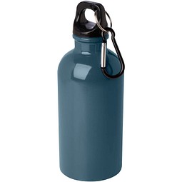 Oregon 400 ml RCS-zertifizierte, einwandige Trinkflasche aus Edelstahl mit Karabinerhaken, Hale Blue