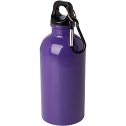 Oregon 400 ml RCS-zertifizierte, einwandige Trinkflasche aus Edelstahl mit Karabinerhaken, lila