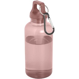 Oregon 400 ml RCS-zertifizierte Trinkflasche aus recyceltem Kunststoff mit Karabiner, altrosa
