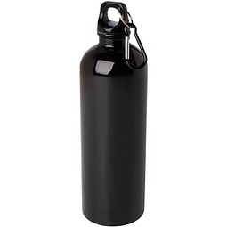 Oregon 750 ml RCS-zertifizierte, einwandige Trinkflasche aus Edelstahl mit Karabinerhaken, schwarz