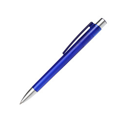 burger swiss pen® Kugelschreiber Delta-Frosted, blaue Mine, blau-gefrostet