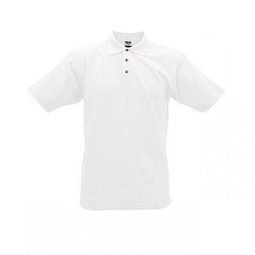 JAMES & NICHOLSON Unisex Poloshirt, weiß, S