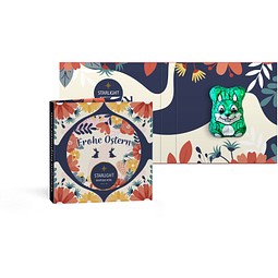 Osterhase vegan in Werbekarte, inkl. Druck