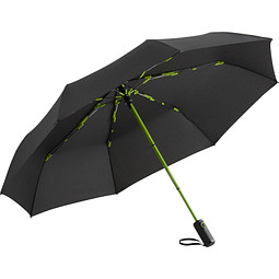 FARE® Oversize Taschenschirm Colorline, schwarz/limette