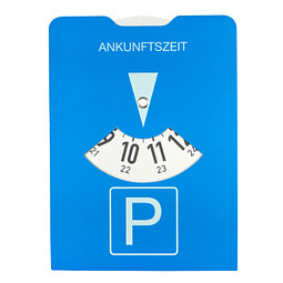 Papp-Parkscheibe Board, blau
