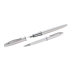 Pelikan Schreibset Jazz Noble Elegance, schwarze Mine, perlweiß-glänzend