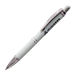 PENKO® Metall-Touch-Kugelschreiber Rombo, weiß