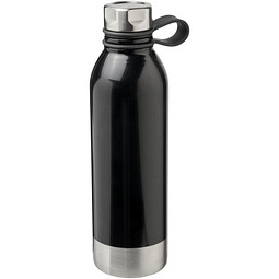 Perth Sportflasche aus Edelstahl, 740 ml, schwarz