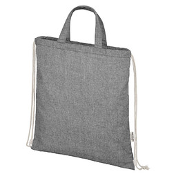 Pheebs Rucksack mit Kordelzug, heather schwarz