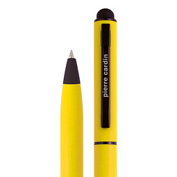 Pierre Cardin Drehkugelschreiber Celebration Stylus, blaue Mine, gelb