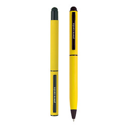 Pierre Cardin® CELEBRATION Set aus Rollerball Touchpen und Kugelschreiber Stylus, gelb