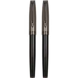 Pierre Cardin® ODETTE SET aus Rollerball Pen und Füllfederhalter, schwarz/gunmetal