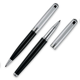 Pierre Cardin Schreibset Didier, schwarze Mine, silber