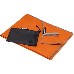 Pieter ultraleichtes und schnell trocknendes GRS Handtuch 50 × 100 cm, orange