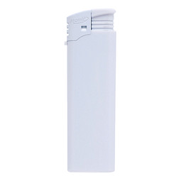 Piezo Feuerzeug Atomic F2, weiß-matt