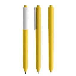 Pigra P03 Push Kugelschreiber, Yellow-White