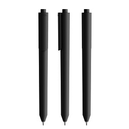 Pigra P03 Soft Touch Push Kugelschreiber, Black