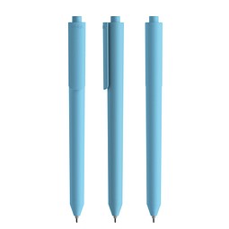 Pigra P03 Soft Touch Push Kugelschreiber, Light Blue